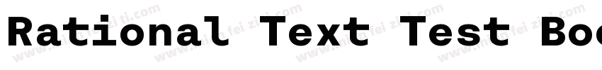 Rational Text Test Book字体转换
